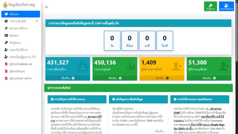 ระบบข้อมูลสินทรัพย์ สพฐ. OBEC Asset